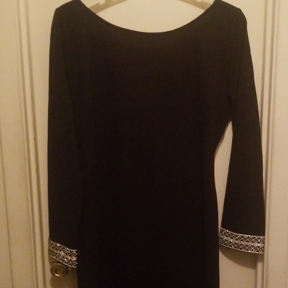 Long black gown
